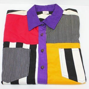 Vintage 90's Multi Colored Button Up Men's Shirt
